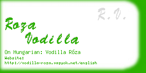 roza vodilla business card